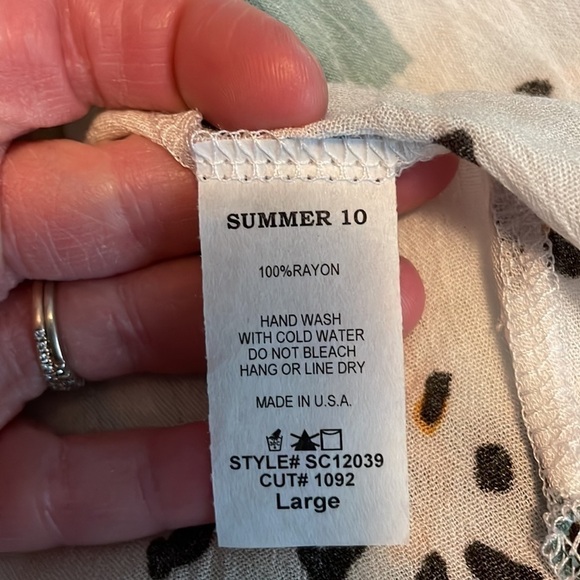 cheetah print Summer 10 kimono size large - Picture 3 of 3